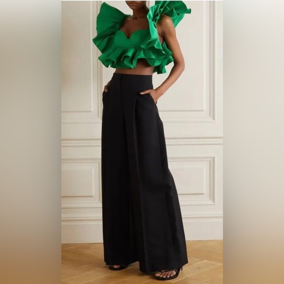 Alexander McQueen Tops - ALEXANDER MCQUEEN RUFFLED
CORSET CROP TOP